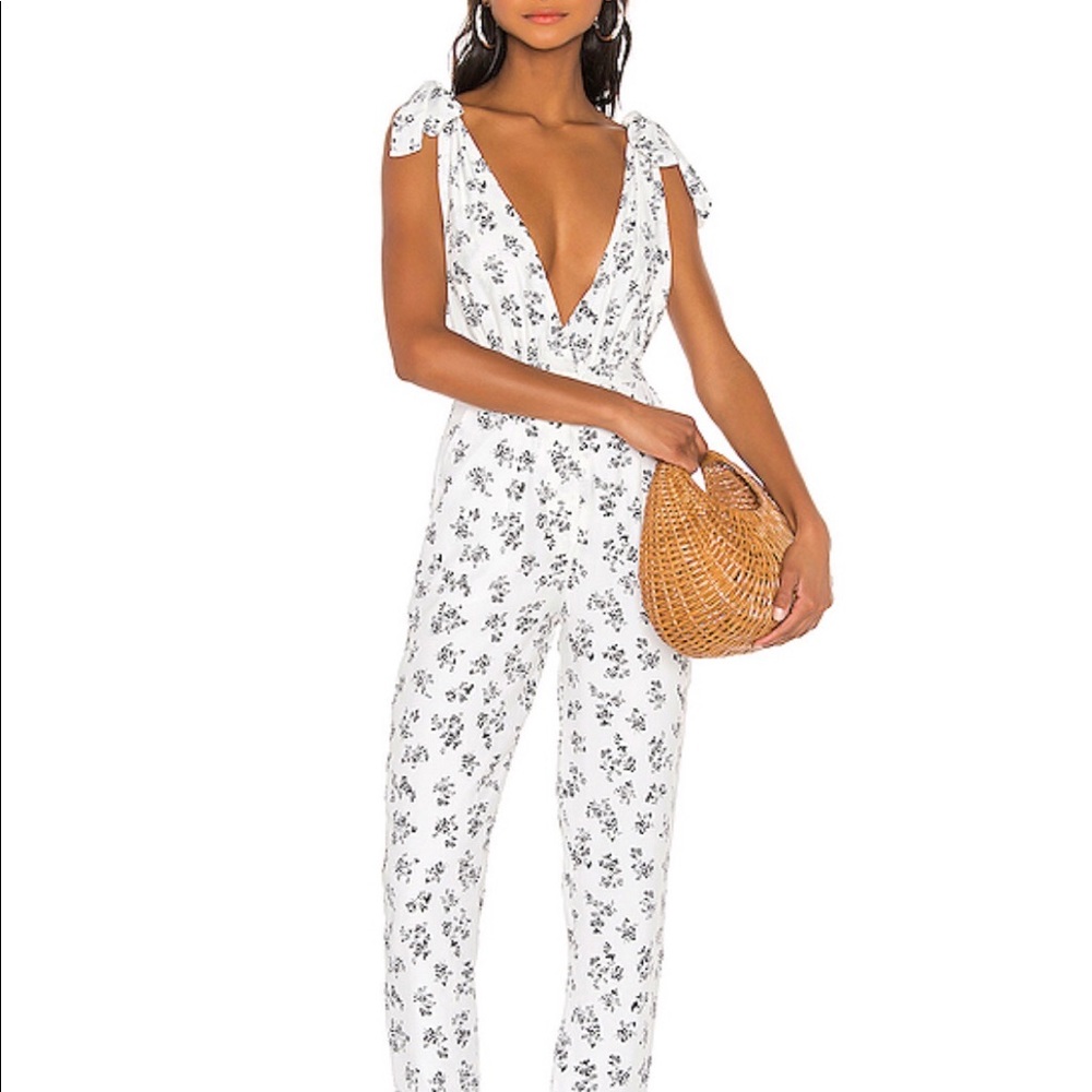 White Revolve Jumpsuit